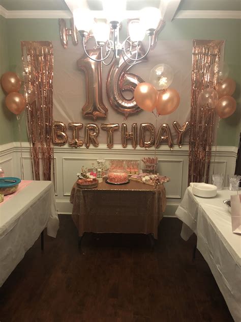 sweet 16 decorations for tables